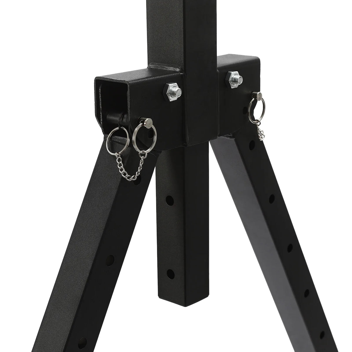 Triangular Pull Up Station, Adjustable Height Strength Training Workout Equipment Foldable Horizontal Bar for Home Gym